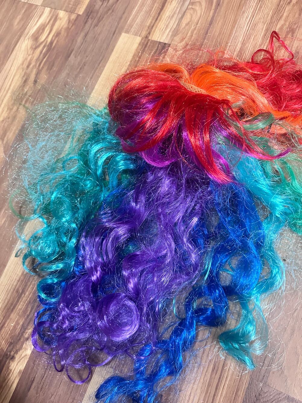 Colorful Rainbow Party Costume Wig